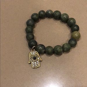 Beaded hamsa bracelet